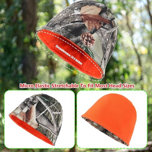 قبعة مموهة للرجال للصيد، قبعات صيد 2 في 1، قبعة مموهة دافئة مقاومة للماء لإكسسوارات الصيد في الهواء الطلق in Kuwait