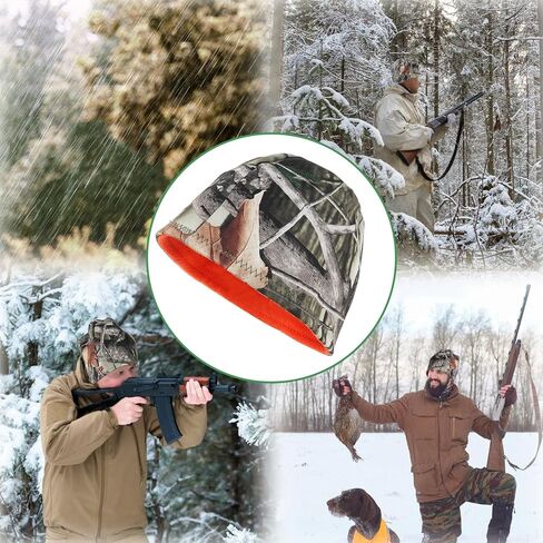 قبعة مموهة للرجال للصيد، قبعات صيد 2 في 1، قبعة مموهة دافئة مقاومة للماء لإكسسوارات الصيد في الهواء الطلق in Kuwait