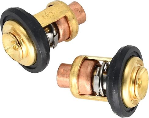 75692Q2 Thermostat Kit (2) V6 143 Degree 75692T Compatible with Mercury Marine 135-150HP 175HP 200HP Compatible with GLM 13340 30610 Compatible with Evinrude Johnson 310058 in Saudi Arabia