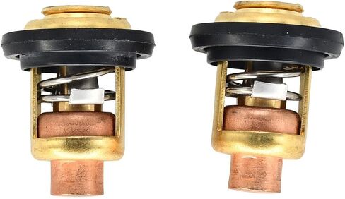75692Q2 Thermostat Kit (2) V6 143 Degree 75692T Compatible with Mercury Marine 135-150HP 175HP 200HP Compatible with GLM 13340 30610 Compatible with Evinrude Johnson 310058 in Saudi Arabia