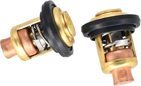 75692Q2 Thermostat Kit (2) V6 143 Degree 75692T Compatible with Mercury Marine 135-150HP 175HP 200HP Compatible with GLM 13340 30610 Compatible with Evinrude Johnson 310058 in Saudi Arabia