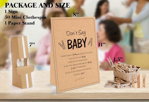 الحد الأدنى من لعبة لا تقول الطفل (علامة واحدة و50 مشبك ملابس طبيعي صغير) لا تقل لعبة استحمام الطفل، ديكورات حمام الطفل، ألعاب حمام الطفل محايدة للجنسين، الحد الأدنى الحديث، كرافت (2DS23) in Kuwait