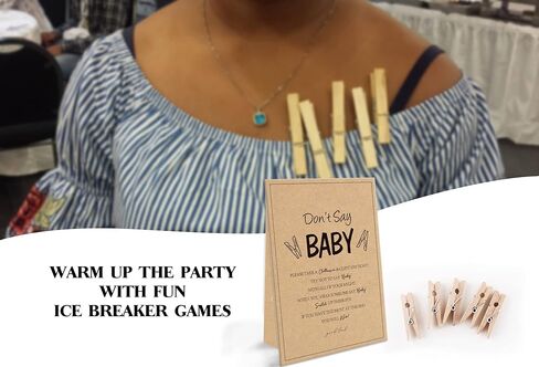 الحد الأدنى من لعبة لا تقول الطفل (علامة واحدة و50 مشبك ملابس طبيعي صغير) لا تقل لعبة استحمام الطفل، ديكورات حمام الطفل، ألعاب حمام الطفل محايدة للجنسين، الحد الأدنى الحديث، كرافت (2DS23) in Kuwait