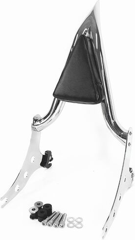 وسادة مسند الظهر للركاب باللون الأسود متوافقة مع Harley Fatboy Lo FLSTF 07-17 Softail FXST FLST CVO 06-12، قطار ليلي 06-09، عظام متقاطعة 08-11 in Kuwait