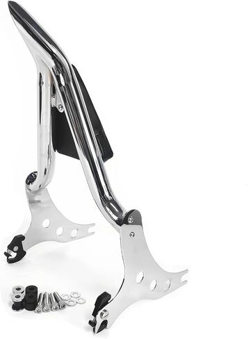 وسادة مسند الظهر للركاب باللون الأسود متوافقة مع Harley Fatboy Lo FLSTF 07-17 Softail FXST FLST CVO 06-12، قطار ليلي 06-09، عظام متقاطعة 08-11 in Kuwait