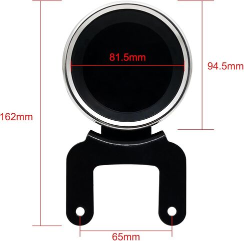 كاولالي نظام تحديد المواقع للدراجات النارية عداد السرعة متعدد الوظائف عداد السرعة 12 فولت دراجة نارية LCD عداد المسافات الرقمي مقياس سرعة الدوران مقياس الوقود in Kuwait