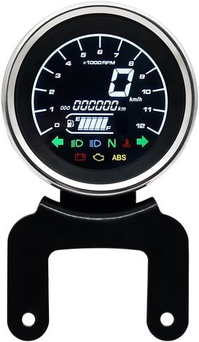 كاولالي نظام تحديد المواقع للدراجات النارية عداد السرعة متعدد الوظائف عداد السرعة 12 فولت دراجة نارية LCD عداد المسافات الرقمي مقياس سرعة الدوران مقياس الوقود in Kuwait