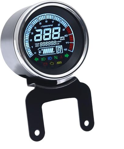 كاولالي نظام تحديد المواقع للدراجات النارية عداد السرعة متعدد الوظائف عداد السرعة 12 فولت دراجة نارية LCD عداد المسافات الرقمي مقياس سرعة الدوران مقياس الوقود in Kuwait