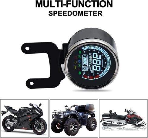 كاولالي نظام تحديد المواقع للدراجات النارية عداد السرعة متعدد الوظائف عداد السرعة 12 فولت دراجة نارية LCD عداد المسافات الرقمي مقياس سرعة الدوران مقياس الوقود in Kuwait