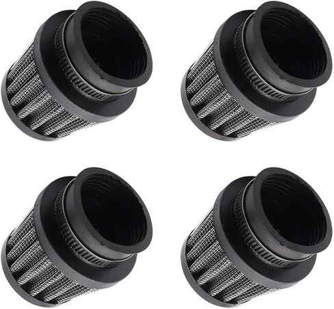 4 Pcs 39mm Small Black Motorcycle Air Filter Pod Washable Universal Intake filter Compatible with Honda CB750F 1976-1978 Compatible with Suzuki GS550 Compatible with Kawasaki KZ550A 1980-1981 in Saudi Arabia