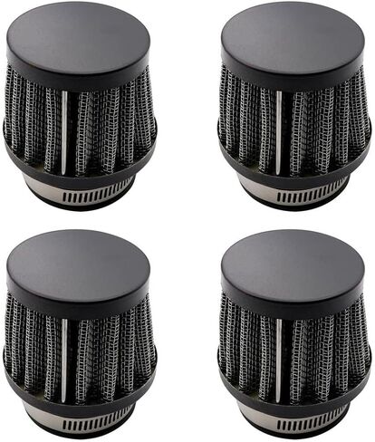 4 Pcs 39mm Small Black Motorcycle Air Filter Pod Washable Universal Intake filter Compatible with Honda CB750F 1976-1978 Compatible with Suzuki GS550 Compatible with Kawasaki KZ550A 1980-1981 in Saudi Arabia
