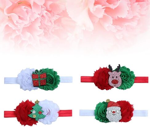 8 قطعة عيد الميلاد الطفل Headbands رائعتين العصابات الشعر أشرطة رأس غطاء الرأس إكسسوارات الشعر للأطفال الرضع الصغار الفتيات in Kuwait