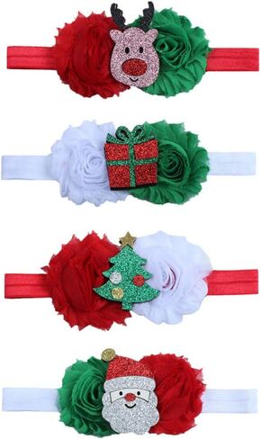 8 قطعة عيد الميلاد الطفل Headbands رائعتين العصابات الشعر أشرطة رأس غطاء الرأس إكسسوارات الشعر للأطفال الرضع الصغار الفتيات in Kuwait