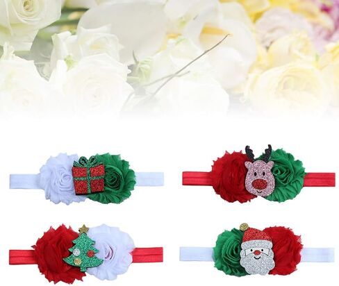 8 قطعة عيد الميلاد الطفل Headbands رائعتين العصابات الشعر أشرطة رأس غطاء الرأس إكسسوارات الشعر للأطفال الرضع الصغار الفتيات in Kuwait