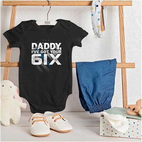 Brisco Brands Daddy I've Got Your 6IX Six Baby Romper Boys or Girls in Saudi Arabia