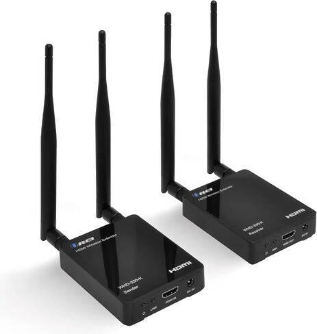 OREI Wireless HDMI Extender - Upto 330 Feet - Long Distant with IR Support - Perfect for Streaming from Laptop, PC, Cable, YouTube, PS4 to HDTV/Projector in Saudi Arabia