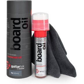 GuitarTek Board Oil Fretboard Oil with Real Amazonian Rosewood Oil, Fingerboard and Bridge Conditioner - No Harsh Chemicals - Patent-Pending Applicator - 1 oz with Cloth in Gift Tube Box in Kuwait