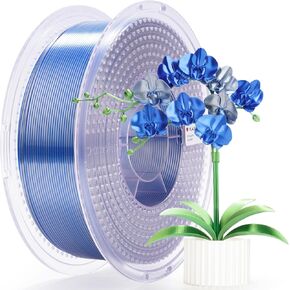 AMOLEN Silk PLA 3D Printer Filament, Shiny Multicolor Rainbow PLA Filament 1.75mm, Fast Color Change PLA 3D Printing Filament for Most FDM 3D Printer, Blue Red YellowGreen in Kuwait