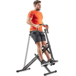 Sunny Health & Fitness Row-N-Ride Squat Machines, Adjustable Resistance and Seating/Handle for Home Glutes Training, SunnyFit App Access Included in Saudi Arabia