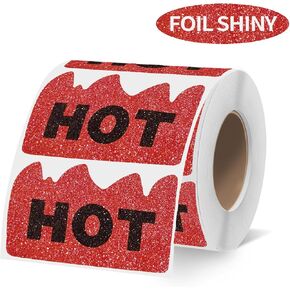 ملصقات Rave Hot مقاس 2 × 1-1/5 بوصة ملصقات على شكل لهب ساخن بمناسبة العناصر الشائعة لمتاجر المطاعم in Kuwait