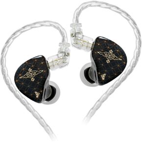 سماعة أذن TANGZU Wan'er S.G HiFi 10 مم ديناميكي PET بغشاء داخل الأذن مع شكل مريح، كابل مجدول OFC قابل للفصل لمسرح DJ الموسيقي الصوتي (أسود-1 3.5 مم مع ميكروفون) in Kuwait