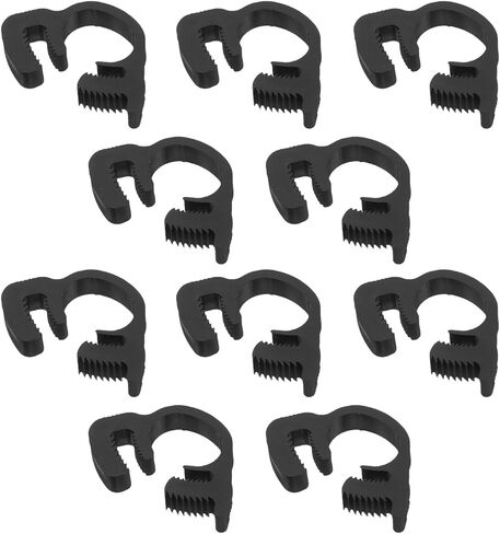 CALLARON 20pcs Plastic Hose Clamps Double Gripping Tube Clamp 9.1-10.2mm for Automotive and Industrial Hose Tube Bundling and Pipe Fastening in Kuwait