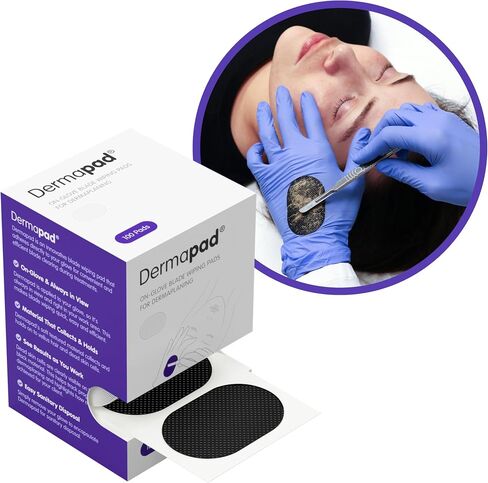 DermaPad for Dermaplaning، وسادة مسح ممتازة لشفرات Dermaplane، لوازم التجميل، حقيبة متعددة الأغراض in Kuwait