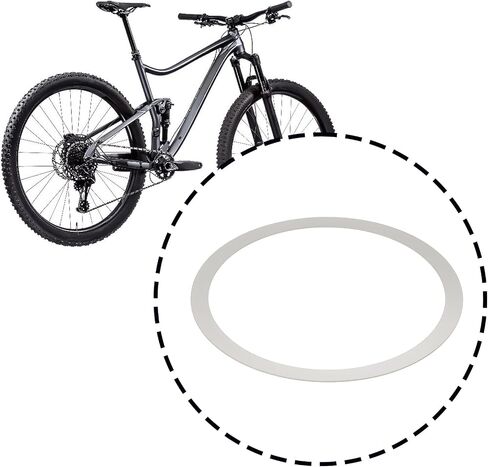 10Pcs 28.6mm Headset Shim Micro Spacer for Mountain Bikes with 1-1/8 Inch Handlebars 29x33.5x0.2mm in Kuwait