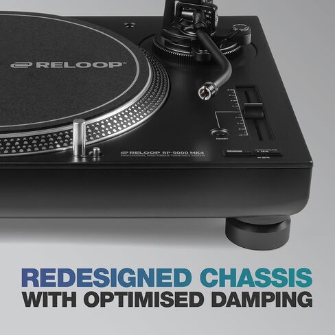 Reloop RP-5000 MK4 Next Evolution القرص الدوار ذو الدفع المباشر مصمم للأداء الاحترافي والمتانة in Kuwait