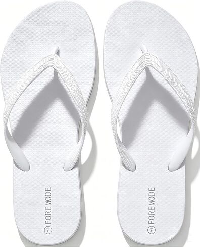 ForeMode Slim Flip Flops for Women Beach Rubber Shower Shoes Basic Thong Sandals Super Lightweight for Beach, Shower, and Everyday Wear in Kuwait