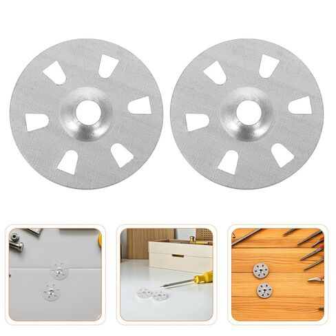 OUNONA 500pcs Metal Six-Hole Flat Washers for Foam Board Insulation Fixing, Polypropylene Load Spreading Washers for Rigid Foam Panels and Plaster Board Installation in Kuwait