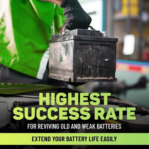 Battery Restorer and Desulfator for Lead Acid - Prolong Life & Boost Charge Capacity, Battery Acid Refill and Additive for Golf Cart, RVs, Bikes, ATVs, Car 64oz in Saudi Arabia