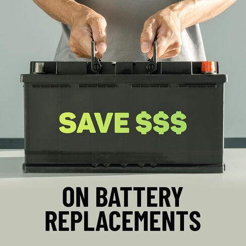 Battery Restorer and Desulfator for Lead Acid - Prolong Life & Boost Charge Capacity, Battery Acid Refill and Additive for Golf Cart, RVs, Bikes, ATVs, Car 64oz in Saudi Arabia