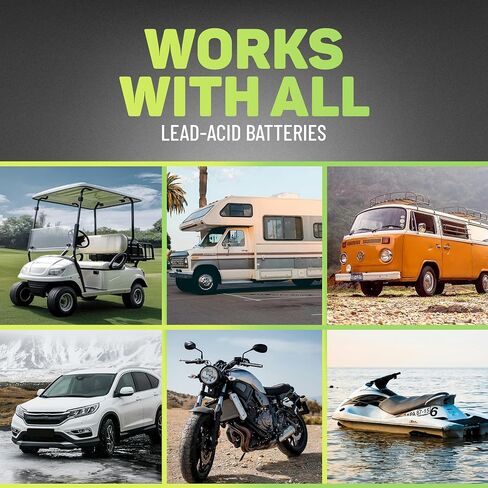 Battery Restorer and Desulfator for Lead Acid - Prolong Life & Boost Charge Capacity, Battery Acid Refill and Additive for Golf Cart, RVs, Bikes, ATVs, Car 64oz in Saudi Arabia