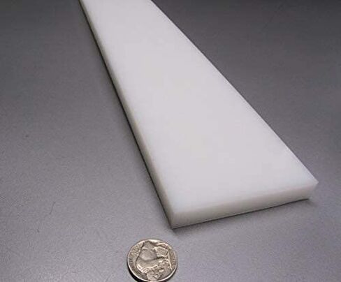 شريط مستطيل أبيض HDPE (بولي إيثيلين عالي الكثافة) .500 بوصة (1/2 بوصة) × 3.00 بوصة (3 بوصة) × 48 بوصة قطعة واحدة in Kuwait