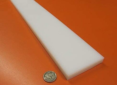 شريط مستطيل أبيض HDPE (بولي إيثيلين عالي الكثافة) .500 بوصة (1/2 بوصة) × 3.00 بوصة (3 بوصة) × 48 بوصة قطعة واحدة in Kuwait