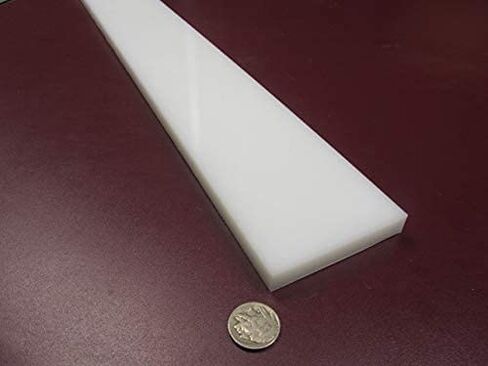 شريط مستطيل أبيض HDPE (بولي إيثيلين عالي الكثافة) .500 بوصة (1/2 بوصة) × 3.00 بوصة (3 بوصة) × 48 بوصة قطعة واحدة in Kuwait