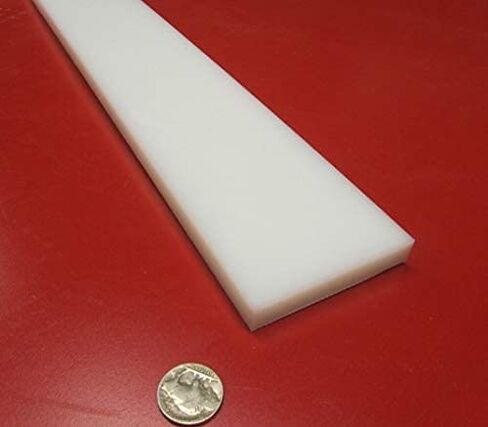 شريط مستطيل أبيض HDPE (بولي إيثيلين عالي الكثافة) .500 بوصة (1/2 بوصة) × 3.00 بوصة (3 بوصة) × 48 بوصة قطعة واحدة in Kuwait