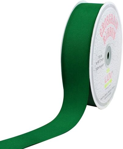 Creative Ideas Solid Grosgrain Ribbon, 1-1/2-Inch by 50-Yard, Emerald Green in Saudi Arabia