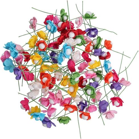مصنوعة يدويًا 100 PCS ورقة التوت الوردية روز زهور 30x30mm scrapbooking الزفاف DIY Craft Supplies بطاقة. (نغمة الباستيل) in Kuwait