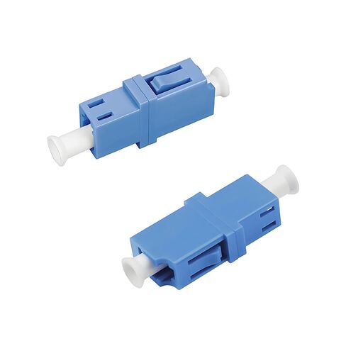 10-Pack LC Fiber Optic Adapter - LC to LC Simplex Singlemode Coupler - Blue in Kuwait