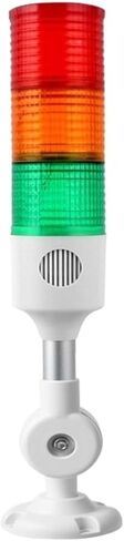 24V Industrial Signal Tower Safety Stack Alarm Light Led Multilayer Different Base Buzzer Caution Warning Lamp(Red Short) in Saudi Arabia
