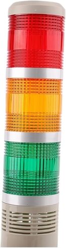 الصناعية متعددة الطبقات كومة السلامة إنذار مصباح الجانب شنقا LED إشارة برج تحذير ضوء DC12V 24V AC110V 220V مع الجرس (ثابت وصوت 1، DC 12V) in Kuwait