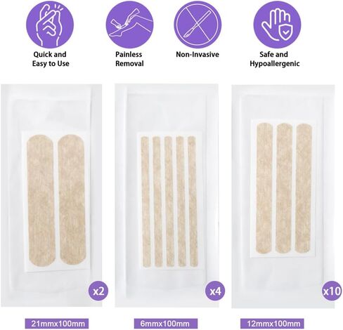 Wound Closure Strips 54 Strip 16 Packs Emergency Laceration Closures Skin Closure Device Breathable Strips for Lacerations Cuts Sutures in Kuwait