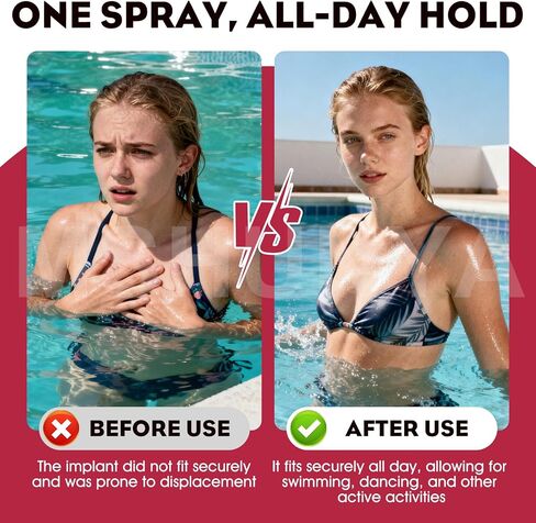 Breast Form Adhesive, Medical Adhesive Spray, Adhesive Spray for Skin, Strong Adhesion, Waterproof and Durable, Suitable for Breast Forms, Transgender People and Cross-Dressers, 3.5 Oz in Kuwait