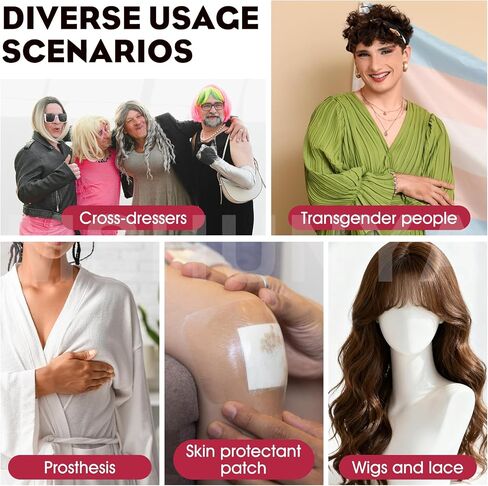 Breast Form Adhesive, Medical Adhesive Spray, Adhesive Spray for Skin, Strong Adhesion, Waterproof and Durable, Suitable for Breast Forms, Transgender People and Cross-Dressers, 3.5 Oz in Kuwait