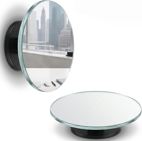 2pcs Desk Mirror Office Cubicle Computer Monitor Mirror to See Behind You 2" Small Computer Rear View Mirrors for Desk, Adjustable Monitor Rearview Mirrors for Workspaces, 2 Inch in Kuwait