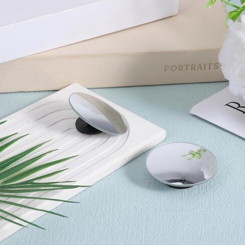2pcs Desk Mirror Office Cubicle Computer Monitor Mirror to See Behind You 2" Small Computer Rear View Mirrors for Desk, Adjustable Monitor Rearview Mirrors for Workspaces, 2 Inch in Kuwait