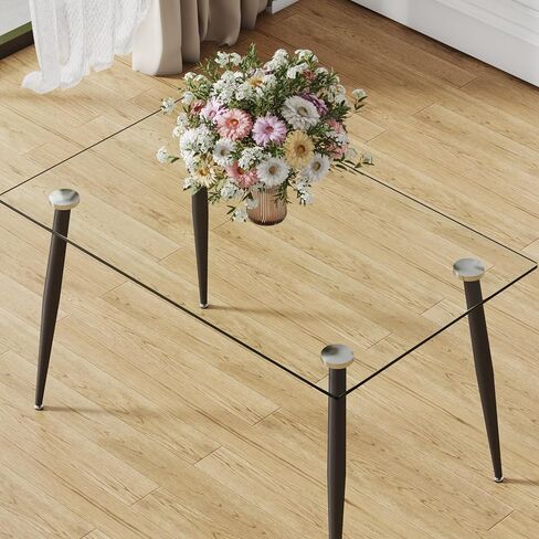 Stylish Tempered Glass Table for Dining and Workspace in Kuwait