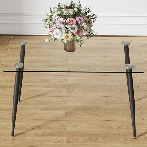 Stylish Tempered Glass Table for Dining and Workspace in Kuwait